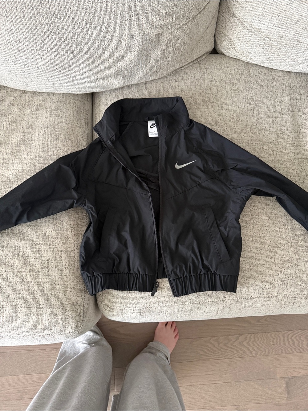 Nike Kids Black Mesh Jacket